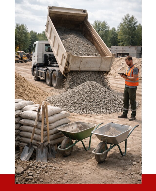 Доставка нерудных материалов в Выборге от 1227 руб. | ПРОНЕРУДВбр