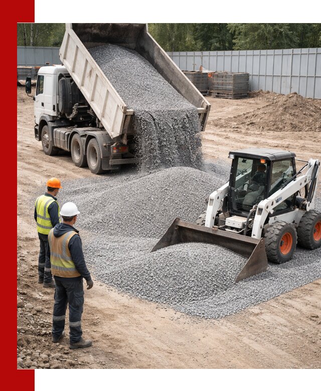 Доставка и продажа гранитного щебня фракции 0-5 в Выборге