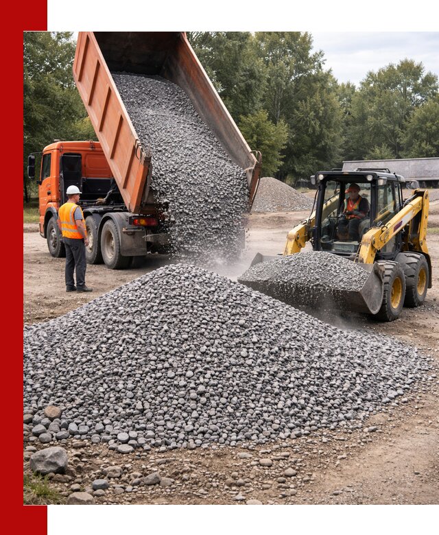Купить гранитный щебень фракции 5–10 в Выборге с доставкой