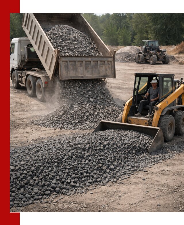 Гранитный щебень фракция 40-70 с доставкой в Выборге