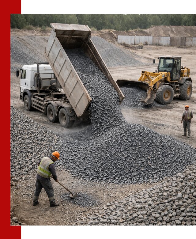 Щебень габбро-диабаз фр. 5-20 с доставкой в Выборге