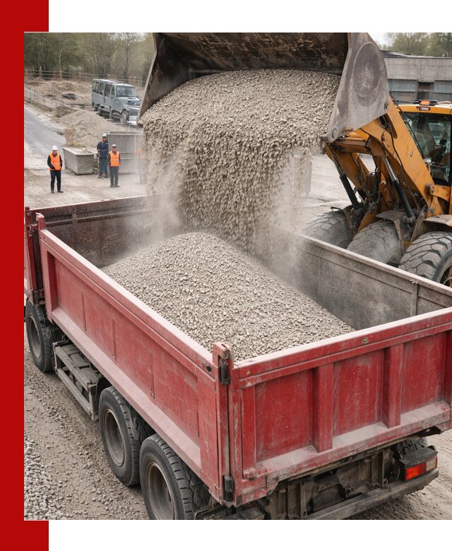 Купить известняковый щебень фракции 0-5 с доставкой в Выборге