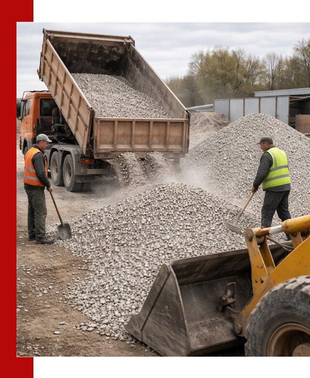 Доломитовый щебень фракции 5-20 с доставкой в Выборге