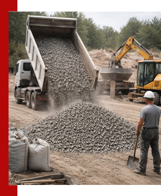 Доставка и продажа бетонного щебня в Выборге