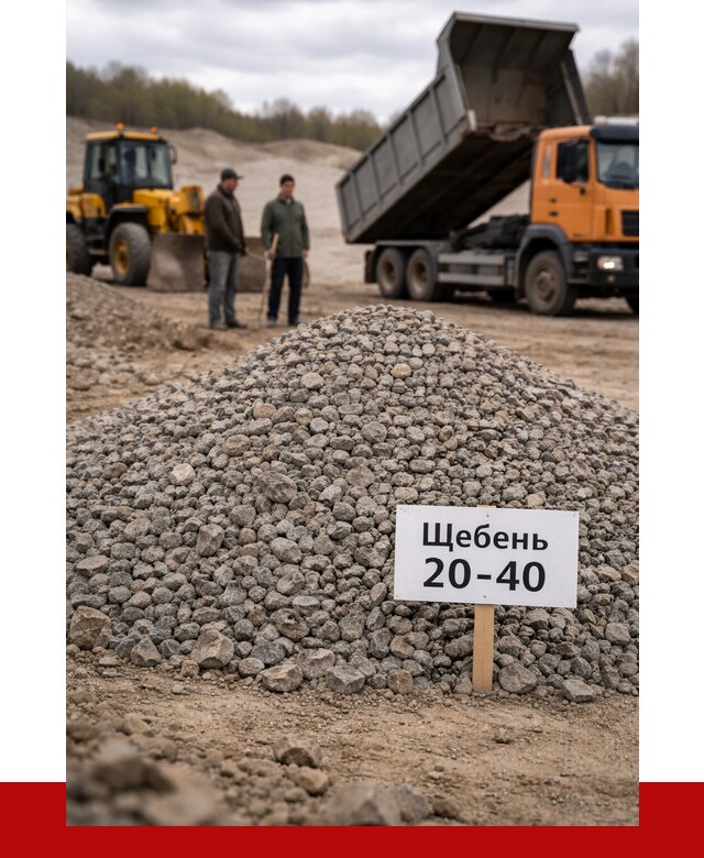 Бетонный щебень фракция 20-40 в Выборге от 2504 р. | ПРОНЕРУДВбр