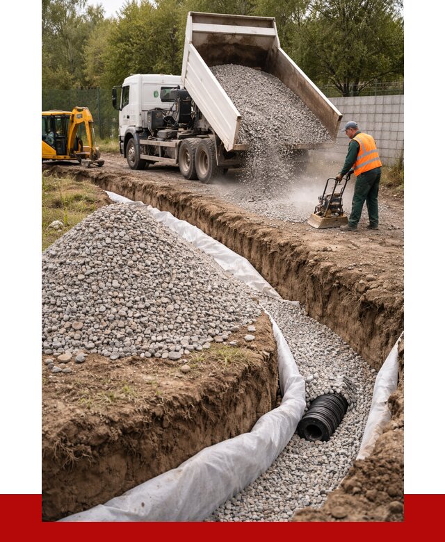 Щебень для дренажа в Выборге от 1891 р., ПРОНЕРУДВбр доставка