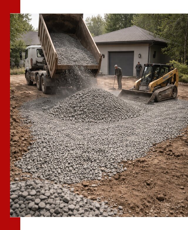 Щебень для парковки в Выборге: доставка и укладка качественного материала