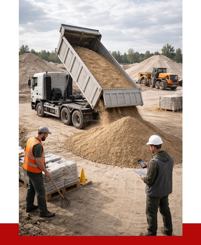 Карьерный песок с доставкой в Выборге от 3680 р. ПРОНЕРУДВбр