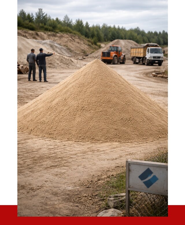 Карьерный песок навалом в Выборге от 1840 р. | ПРОНЕРУДВбр