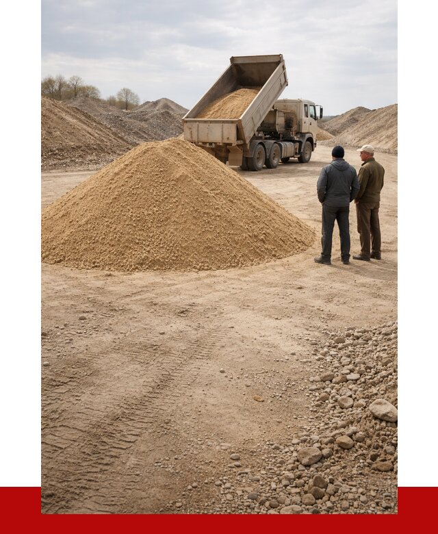 Карьерный песок крупнозернистый в Выборге от 8688 р | ПРОНЕРУДВбр