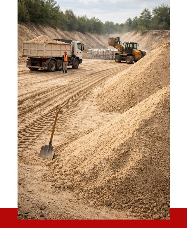 Карьерный песок мелкозернистый в Выборге от 9199 р. | ПРОНЕРУДВбр