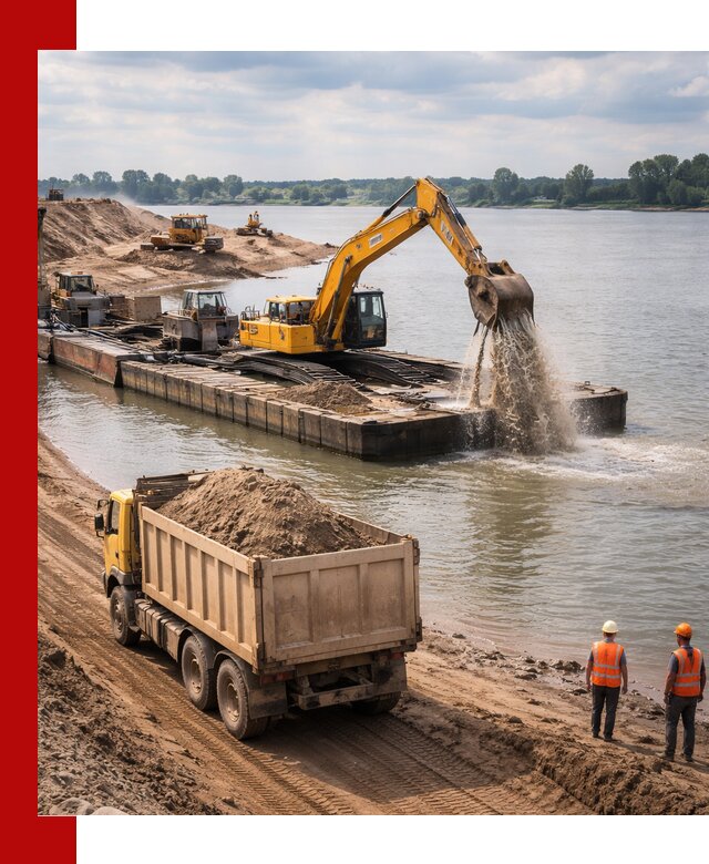 Намывной песок с доставкой в Выборге оптом и в розницу