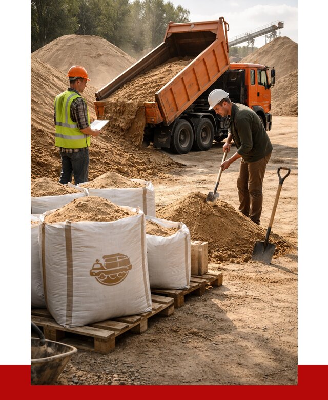 Строительный песок в Выборге от 2249 р. с доставкой, ПРОНЕРУДВбр