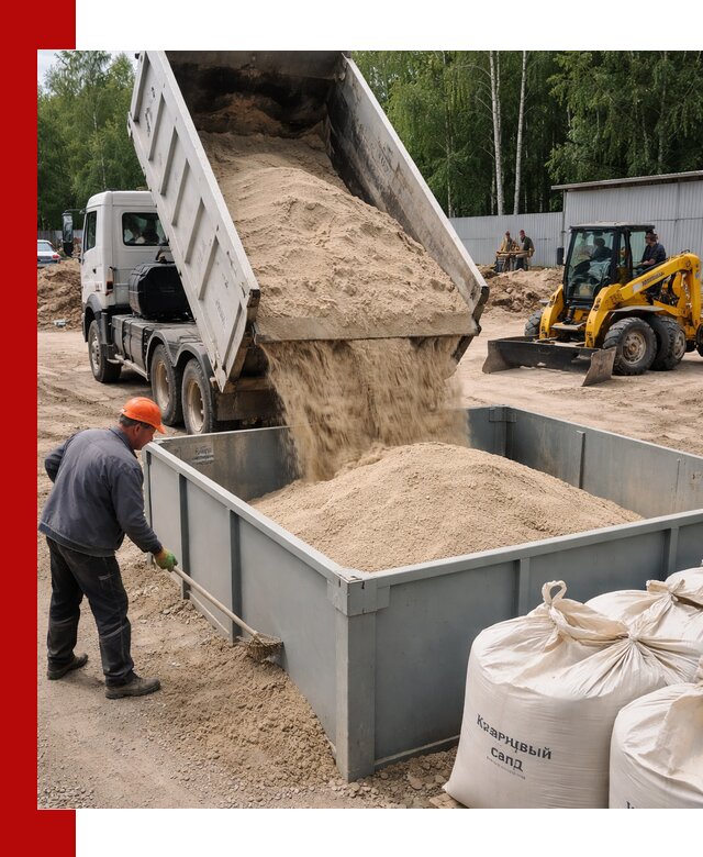 Кварцевый песок для фильтра в Выборге — доставка и качество