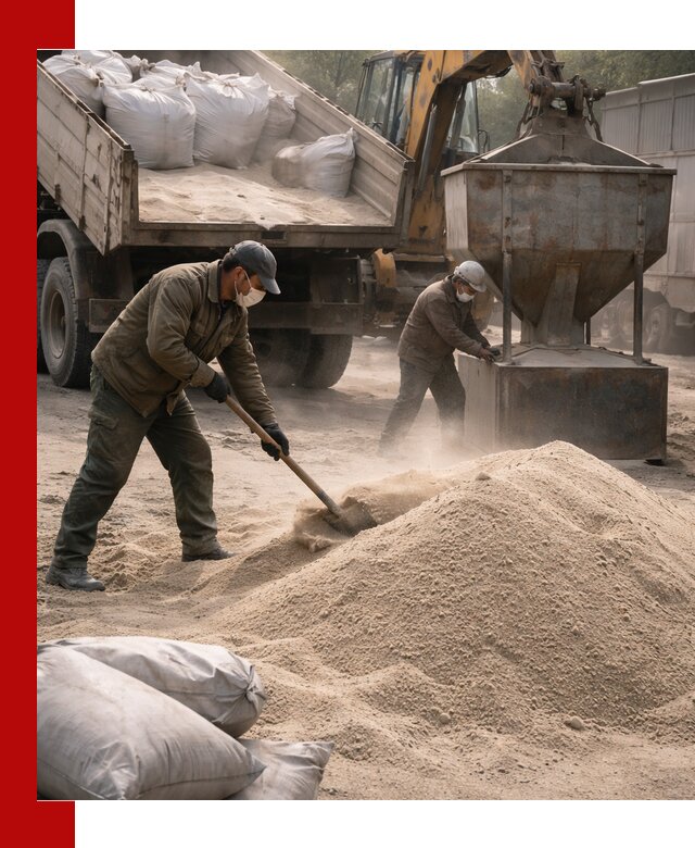 Кварцевый песок для пескоструя в Выборге — доставка и качество