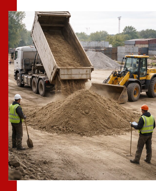 Доставка и продажа пескогрунта оптом и в розницу в Выборге