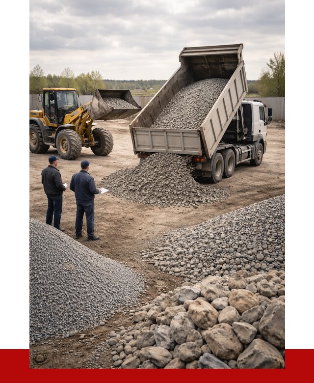 Гравий и камень с доставкой в Выборге от 4293 р. - ПРОНЕРУДВбр