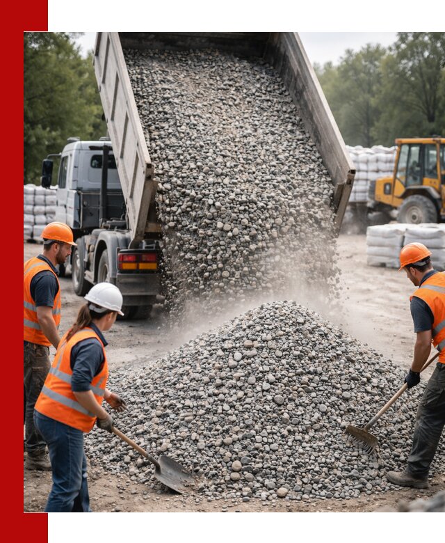 Доставка гравия и камня в Выборге оптом и в розницу