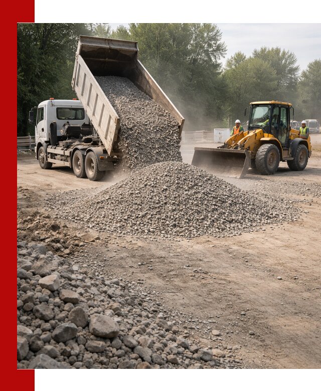Гравий фракция 5–20 доставка в Выборге оптом и в розницу