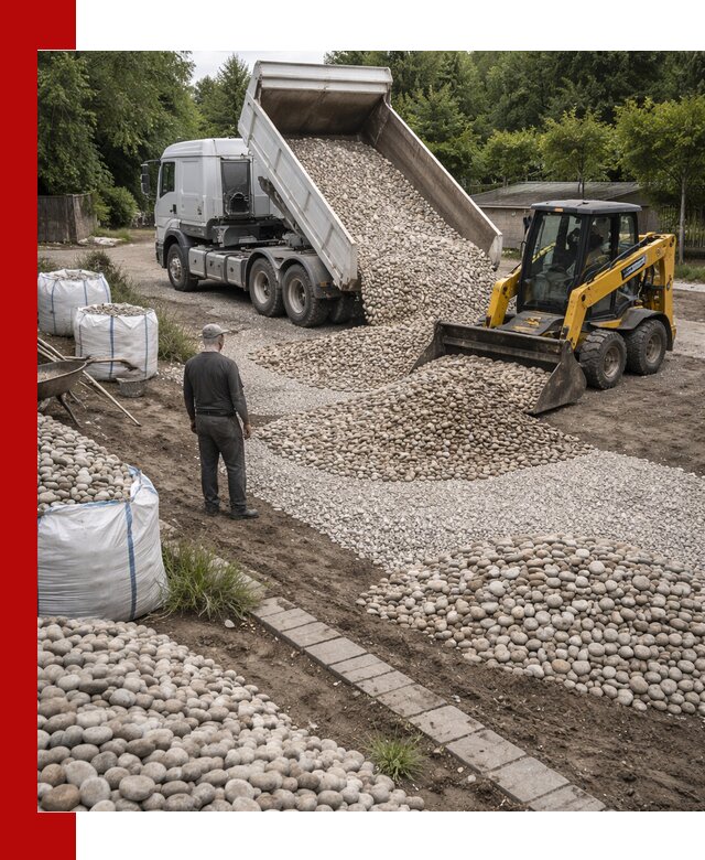 Доставка морской гальки оптом и в розницу в Выборге