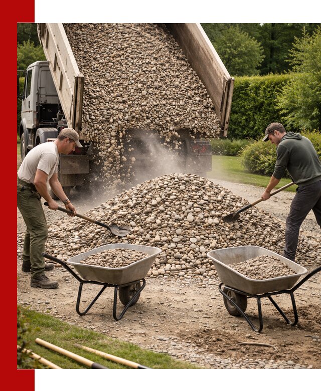 Доставка и продажа декоративной гальки в Выборге