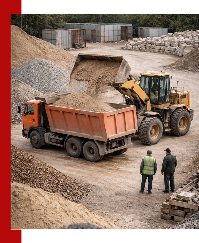 Доставка сыпучих смесей и смесей для стройки в Выборге