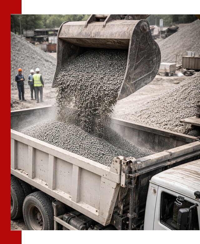 Отсев и крошка для строительства и дорожных работ в Выборге