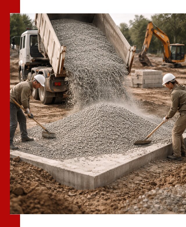 Доставка и продажа отсева для бетона в Выборге