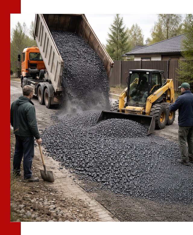 Крошка габбро с доставкой в Выборге для строительных работ