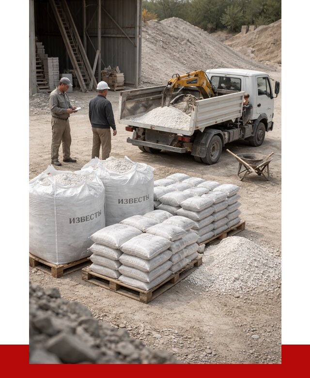 Известь строительная в Выборге с доставкой от 4293 р. | ПРОНЕРУДВбр