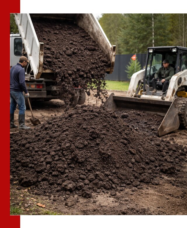 Плодородный грунт с доставкой в Выборге для садов и огородов