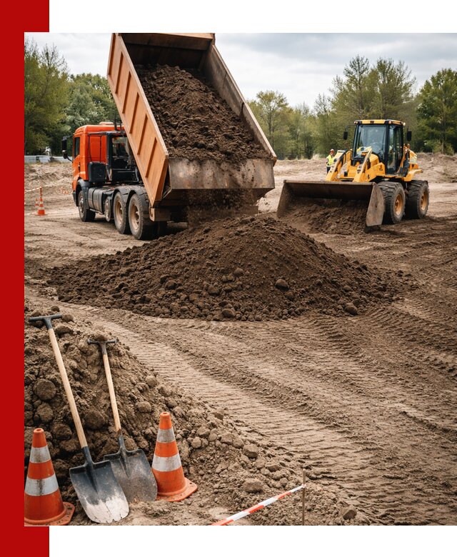 Поставка и доставка планировочного грунта в Выборге