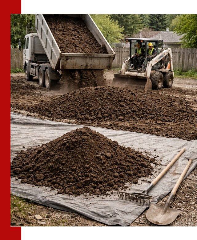 Грунт для отсыпки участка с доставкой в Выборге