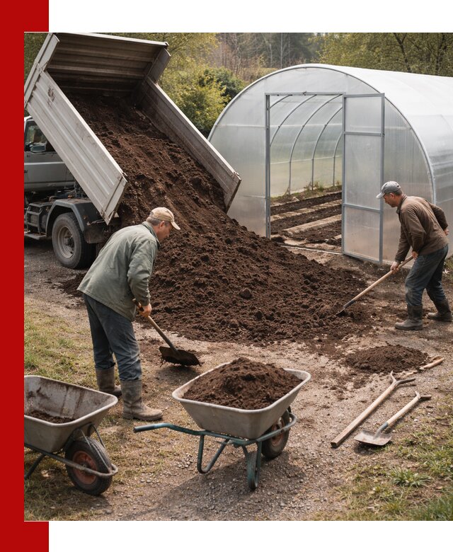 Грунт для теплицы с доставкой в Выборге — плодородный субстрат под растения