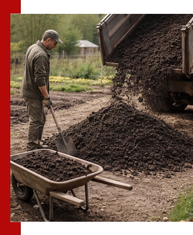 Доставка качественной земли для огорода в Выборге