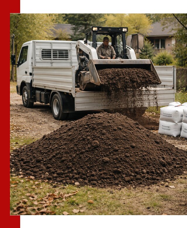 Доставка садовой земли в больших объёмах в Выборге