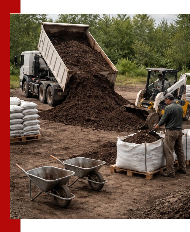 Доставка и продажа торфогрунта в Выборге оптом и в розницу