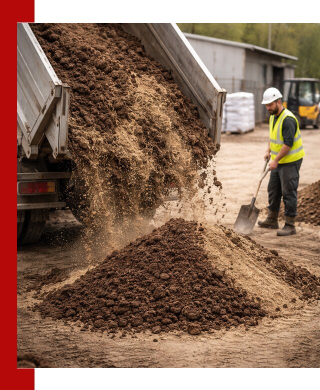 Доставка торфо-песчаной смеси в Выборге для строительства и озеленения