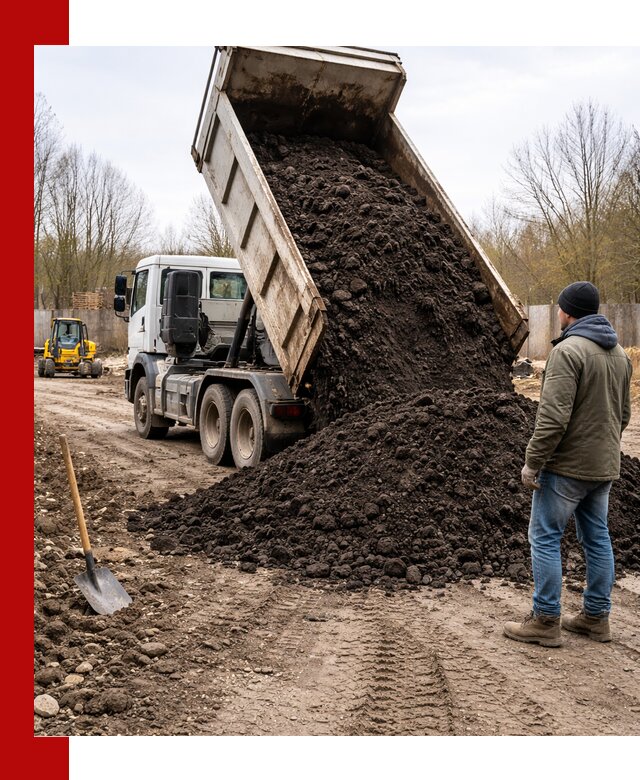 Доставка чернозема навалом в Выборге быстро и выгодно