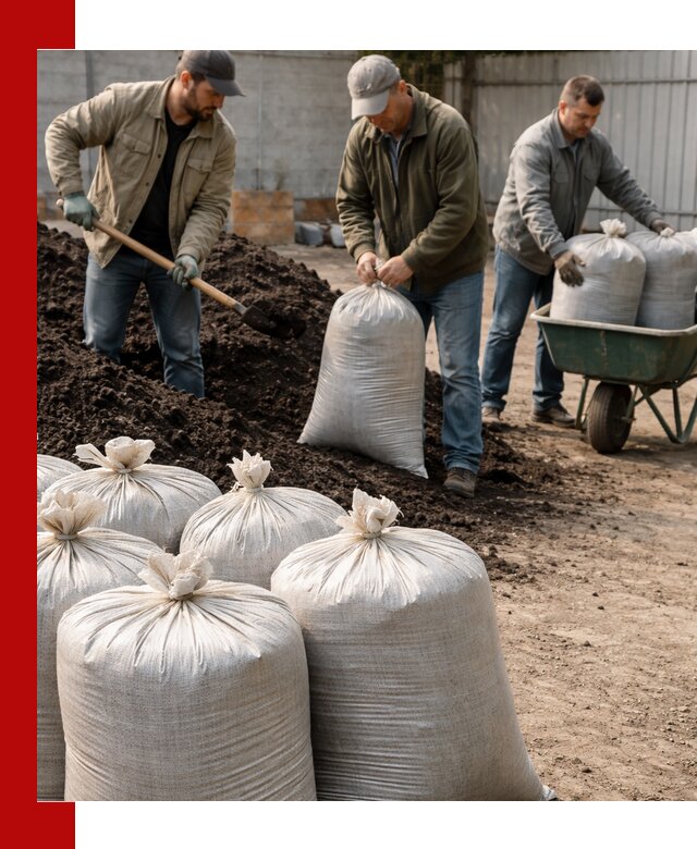 Купить чернозем в мешках с доставкой в Выборге