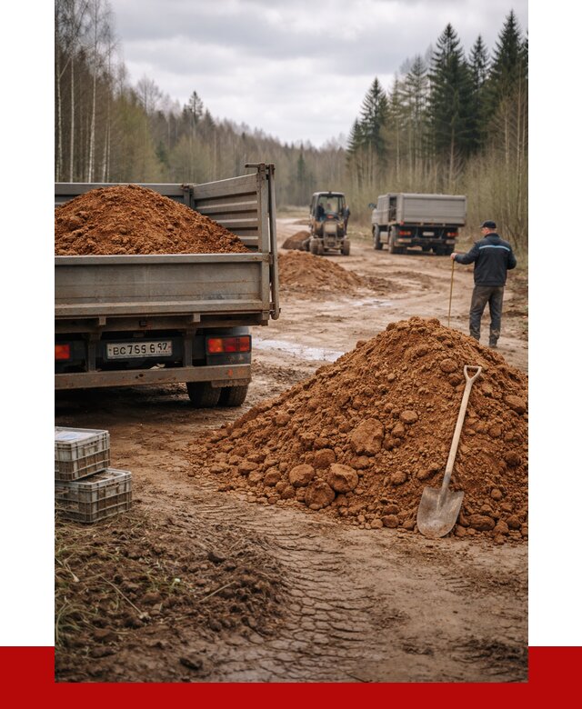 Глина и суглинки в Выборге от 4599 р. за куб | ПРОНЕРУДВбр