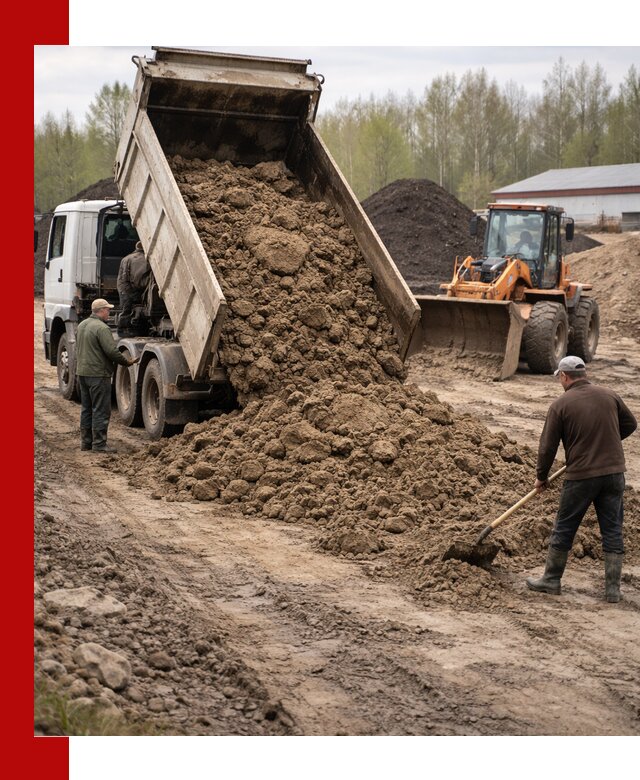 Доставка глин и суглинков в Выборге оптом и вкрай