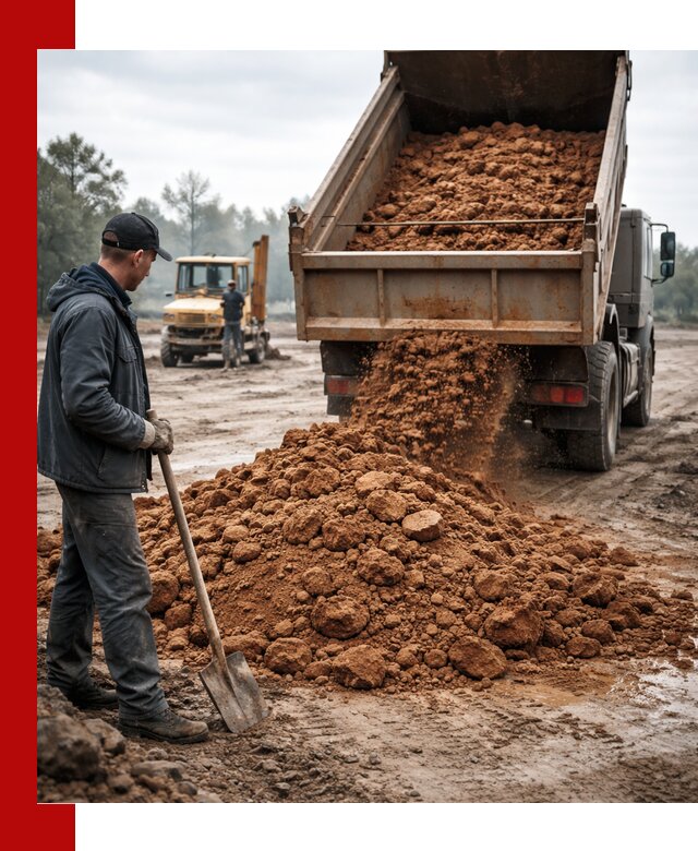 Глина для засыпки в Выборге с доставкой самосвалами