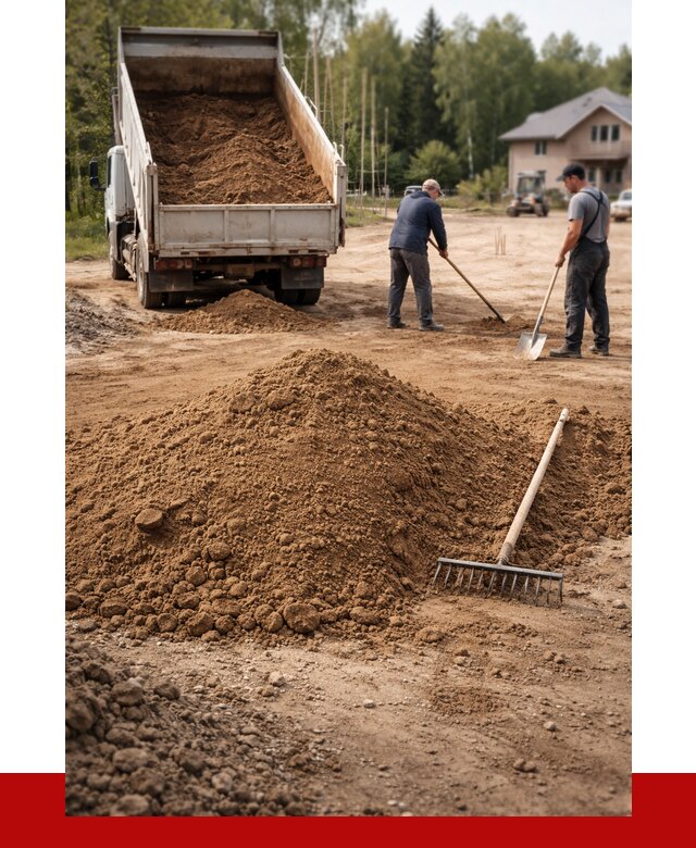Суглинок для планировки в Выборге с доставкой от 4293 р. | ПРОНЕРУДВбр