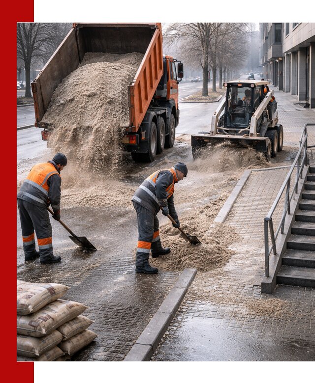 Поставка противогололедных материалов в Выборге