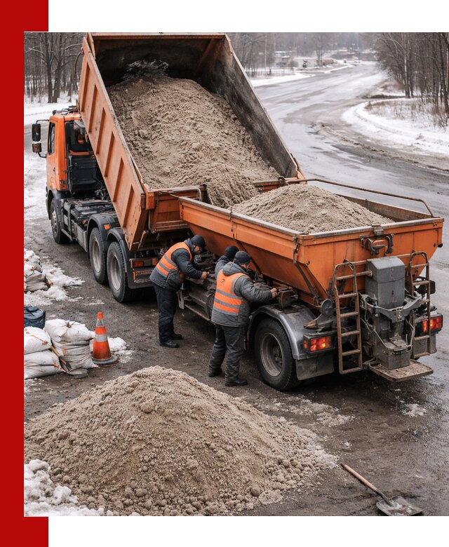 Поставка и вывоз пескосоля в Выборге оптом и в розницу