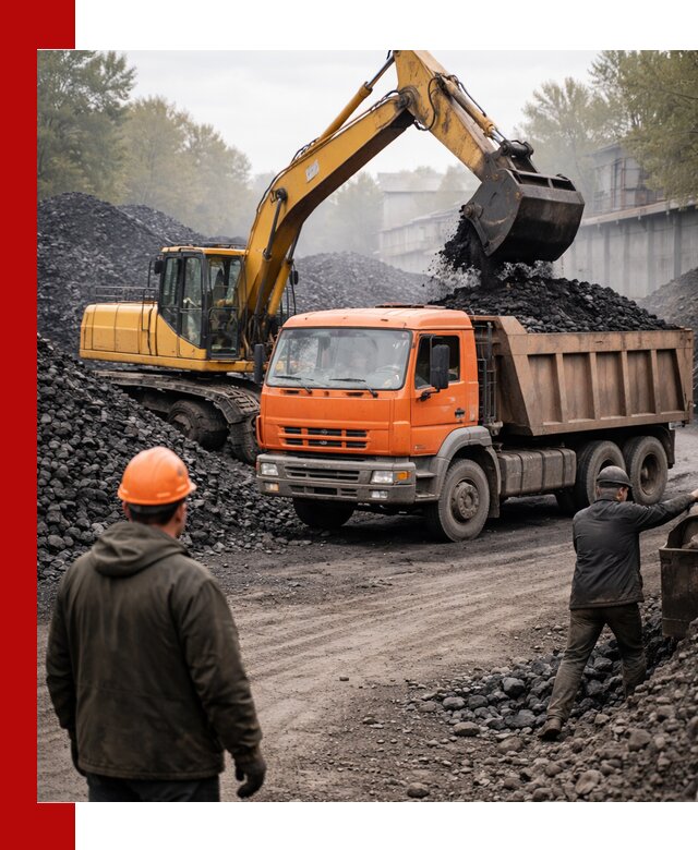 Доставка угля автотранспортом в Выборге быстро и выгодно
