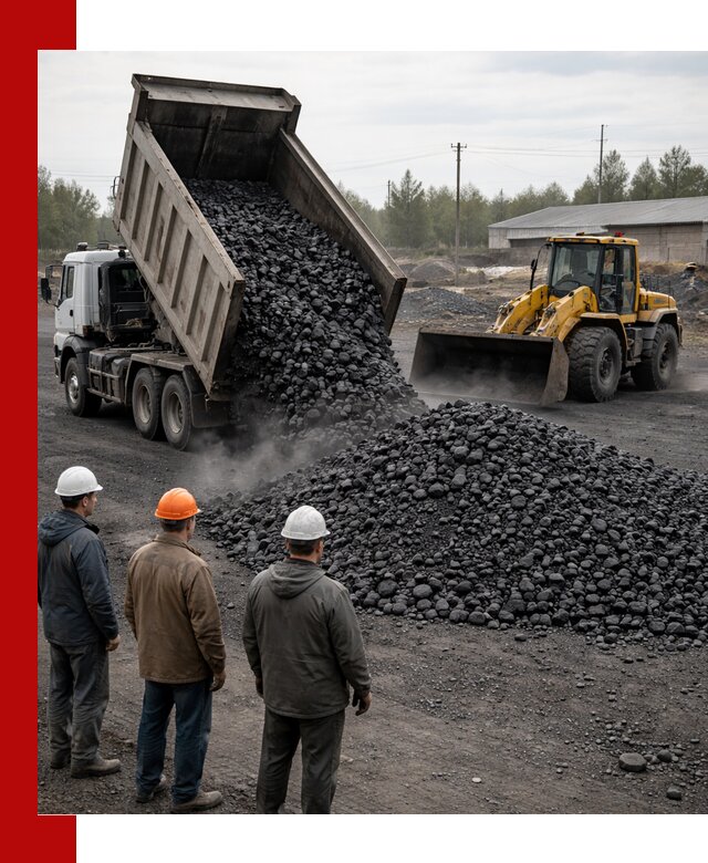 Доставка угля антрацита в Выборге с самосвалами и погрузкой