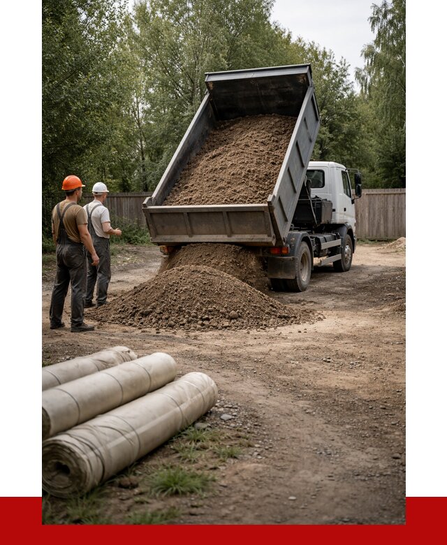 Доставка сыпучих материалов самосвалом в Выборг от 4293 р. | ПРОНЕРУДВбр
