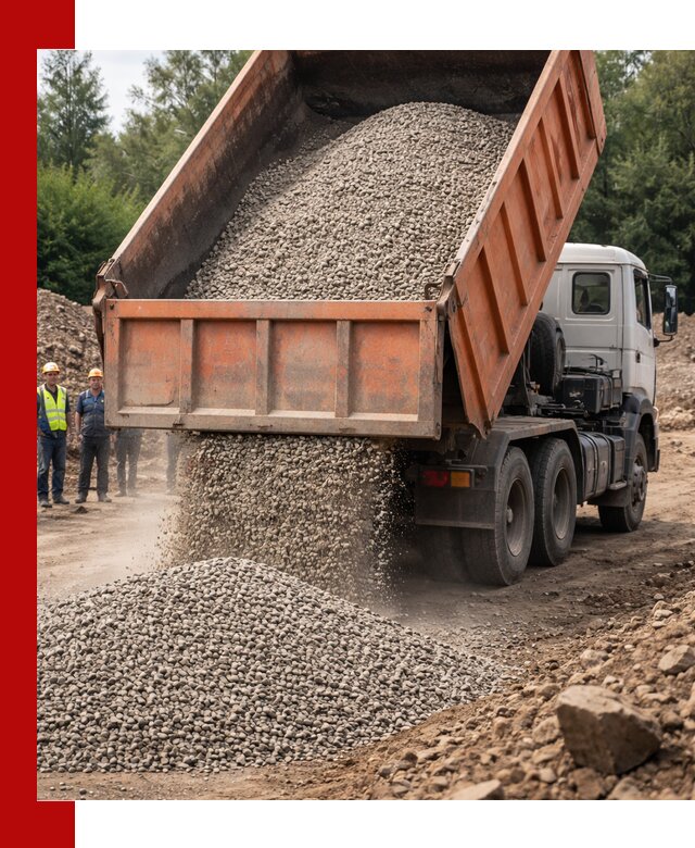 Доставка сыпучих материалов самосвалом в Выборге быстро и надежно